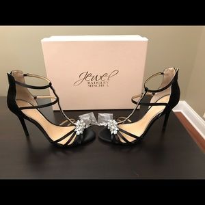 BADGLEY MISCHKA- Jewel 4inch strap Stillettos
